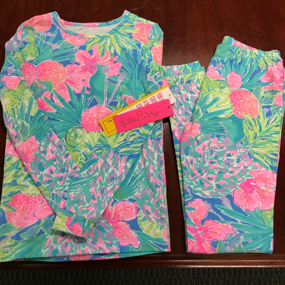 Girls size 10 Lilly Pulitzer pajamas